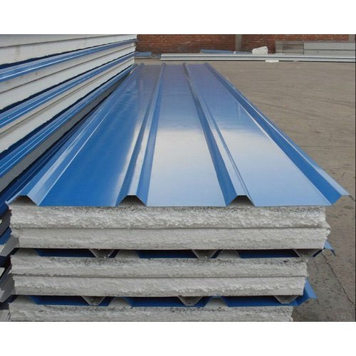 Blue PUF Insulated Roofing Sheets